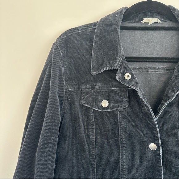 Tribal Black Corduroy Denim Jacket Size L - Picture 3 of 6